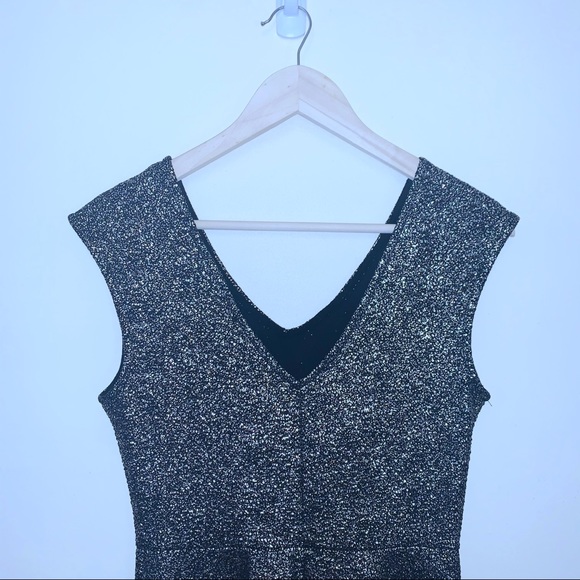 One ❤️ Clothing Gold Foil Skater Style Dress - Picture 5 of 7